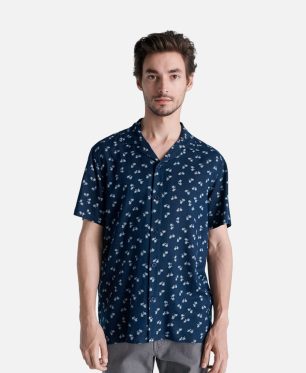Jack Men's Short Sleeve Satin Shirt