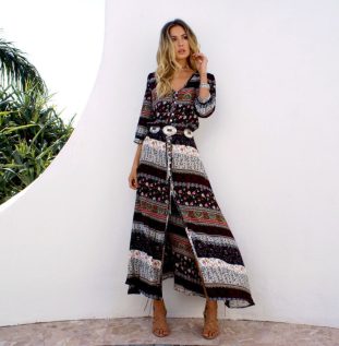 Women's Beach Boho Maxi Dress