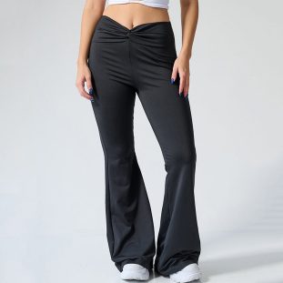 Abdominal-shaping Slimming Bell-bottom Pants Clothing Fashion Sports High Waist - Core Sculpting