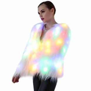 Festival Fur Coat LED Jacket - Summer Festival Collection