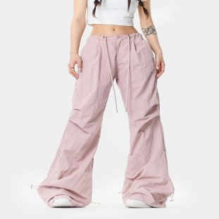Bell-bottom Women's Pleated Workwear Casual Pants